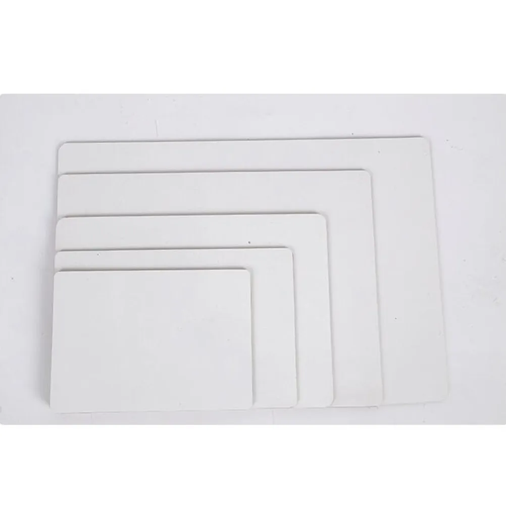5Pcs Portable Desktop Small White Board Double Sided 15x21cm for Office Home School Message Reminder Planner Board