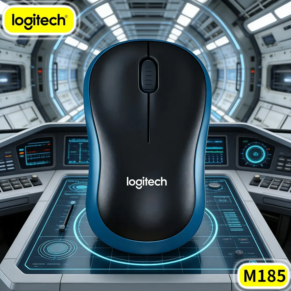 Logitech M185 Home Local Digital Image Sort Organize Mouse Wireless Precise Pointer For Household Photo Work