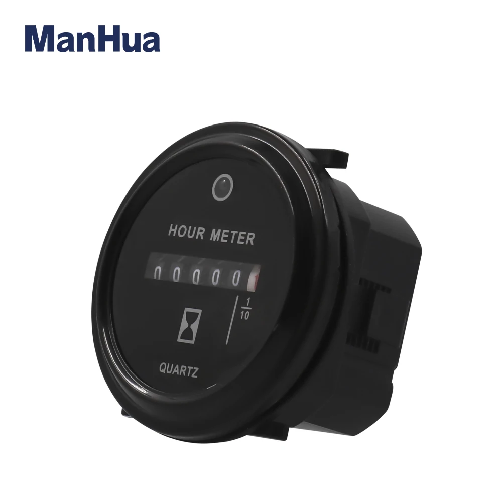 Imagem -03 - Manhua-round Temporizador Impermeável para Veículos a Motor e Caminhão Hour Meter Navio Hour Counter Mh11l ac Dc680v