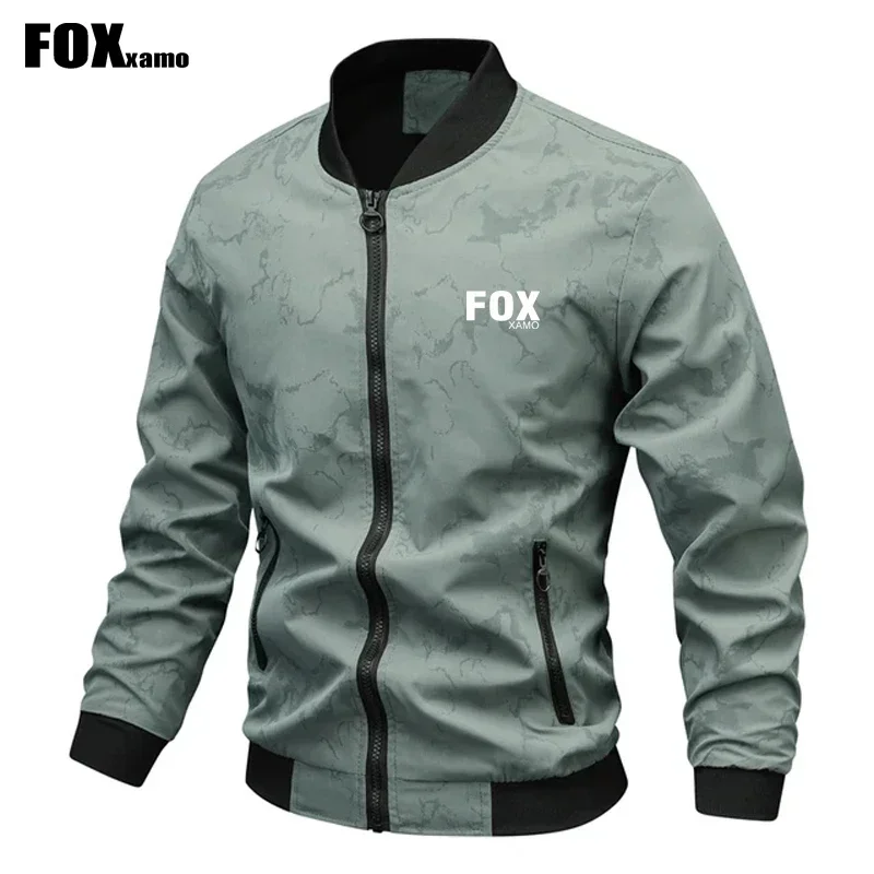 Gamaktsu Men Casual Jackets New Patchwork Baseball Collar Outwear 2024 Cycling Slim Motorcycle Jacket Fashion Streetwear