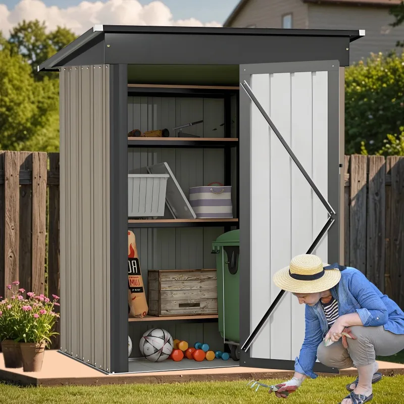 Modern Steel Warehouse Storage Building for Outdoor Garden Tool Storage Shed Garden and Backyard Use