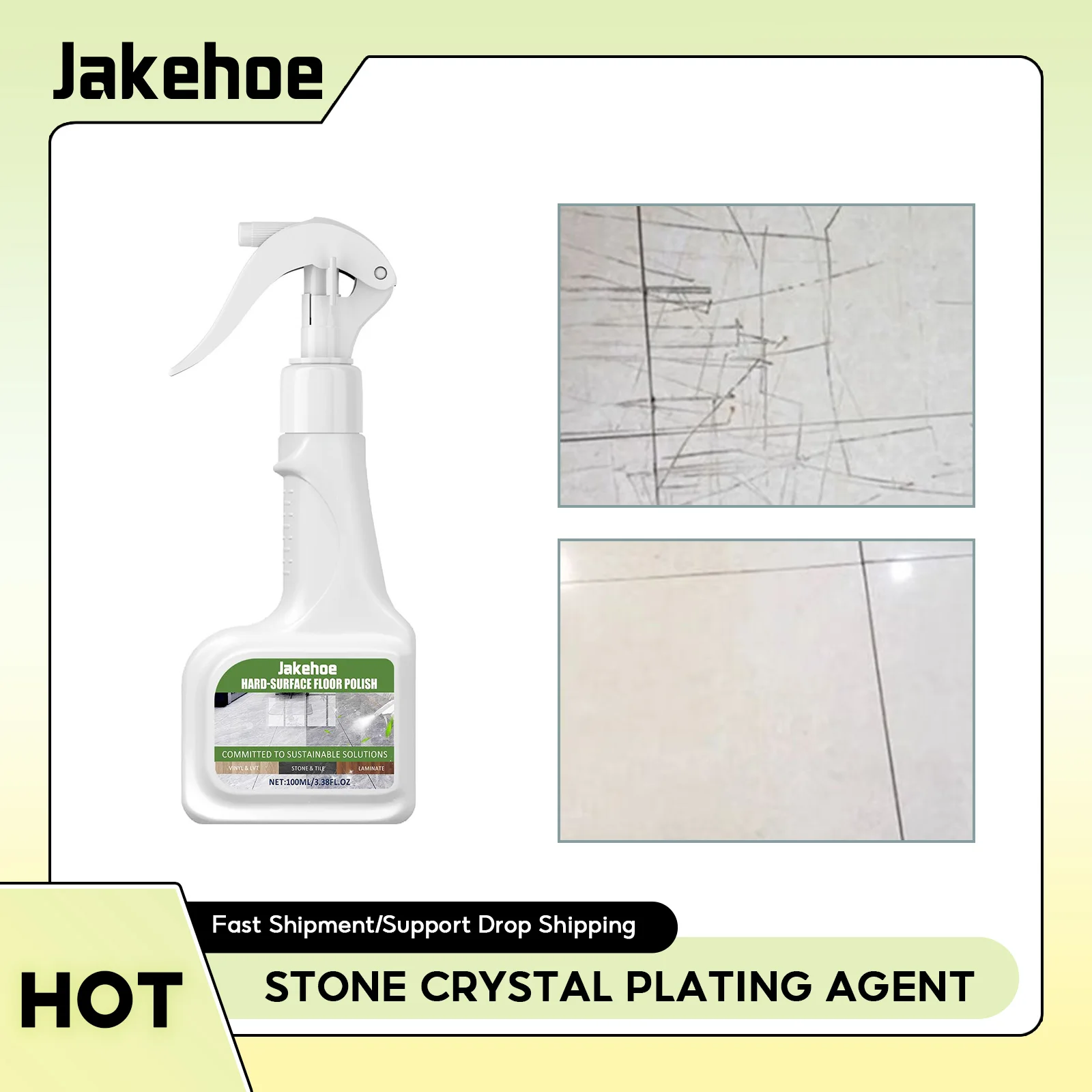 

Stone Crystal Plating Agent Stonework Polishing Wood Furniture Marble Scratch Repair Hydrophobic Coating Tile Renovating Agent