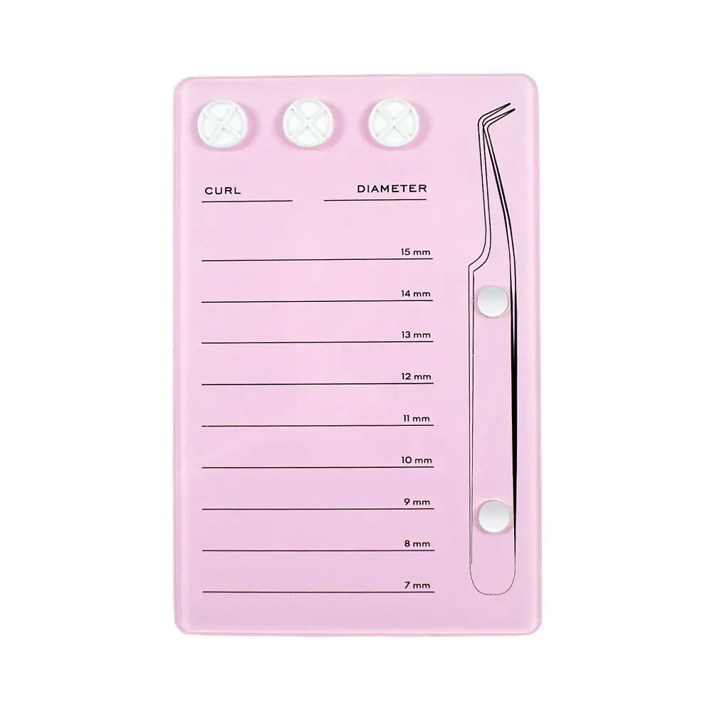 Acrylic Extension Scale Holder False Eyelashes Pad Lash Magnetic Makeup Tools with Glue Pallet Cup