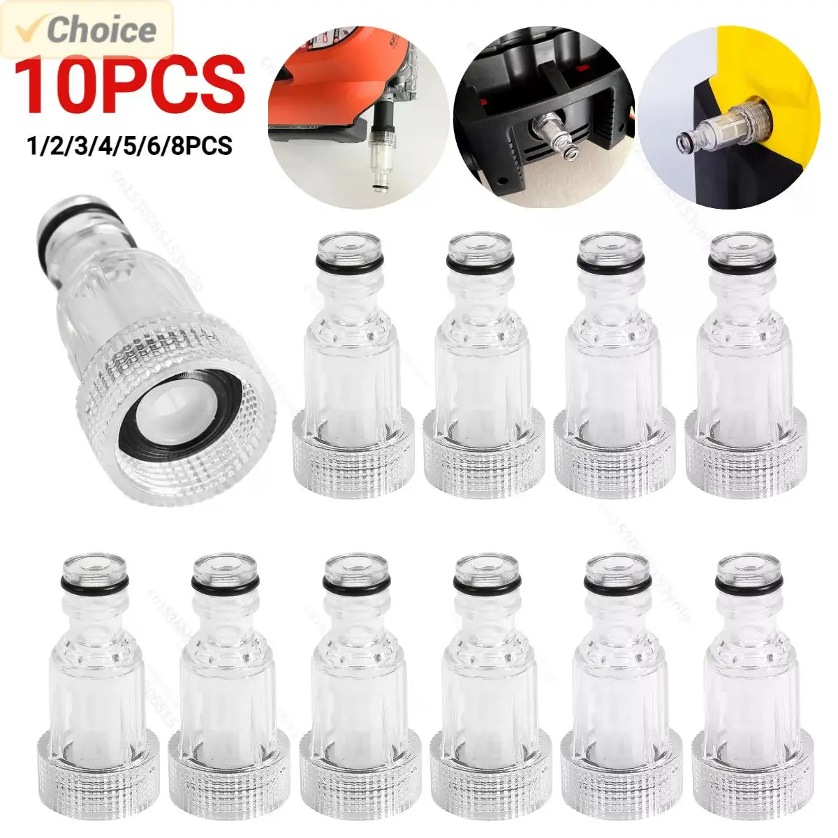 1-10PCS High Pressure Washer Garden Pipe Hose Adapter For K K2-K7 Thread Faucet Quick Connector Car Washing Machine Water Filter