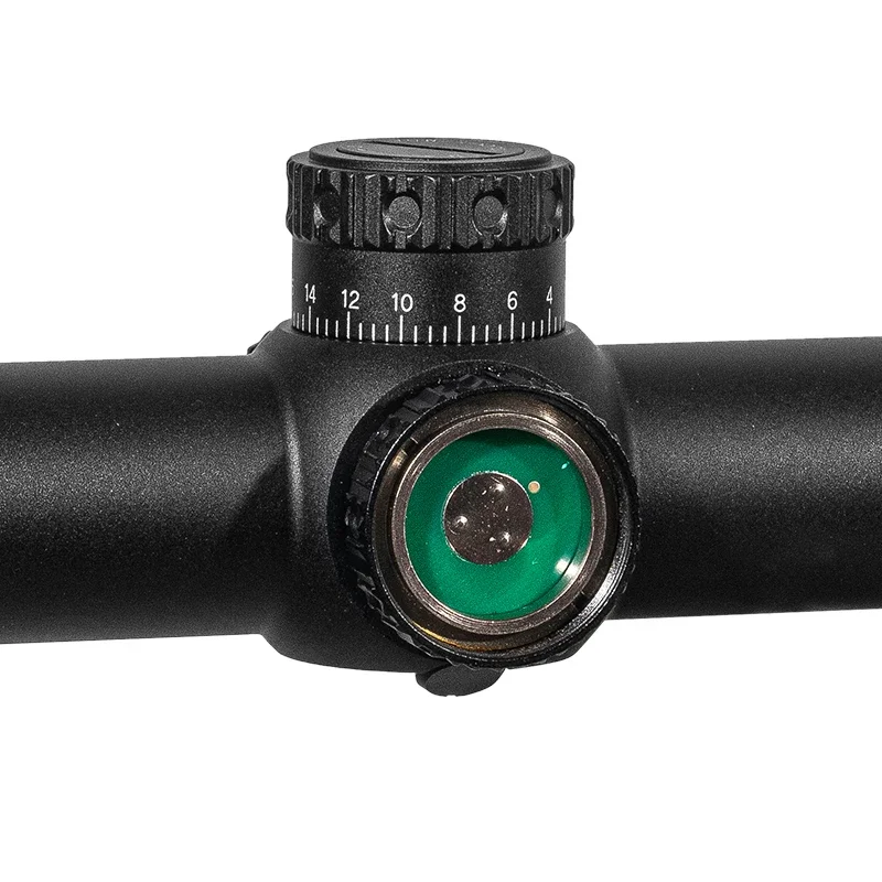 High-quality FIRE WOLF 1-5X24 IR SFP close-range tactical telescope with red dot illumination, reset lock, and hunting optics view 5