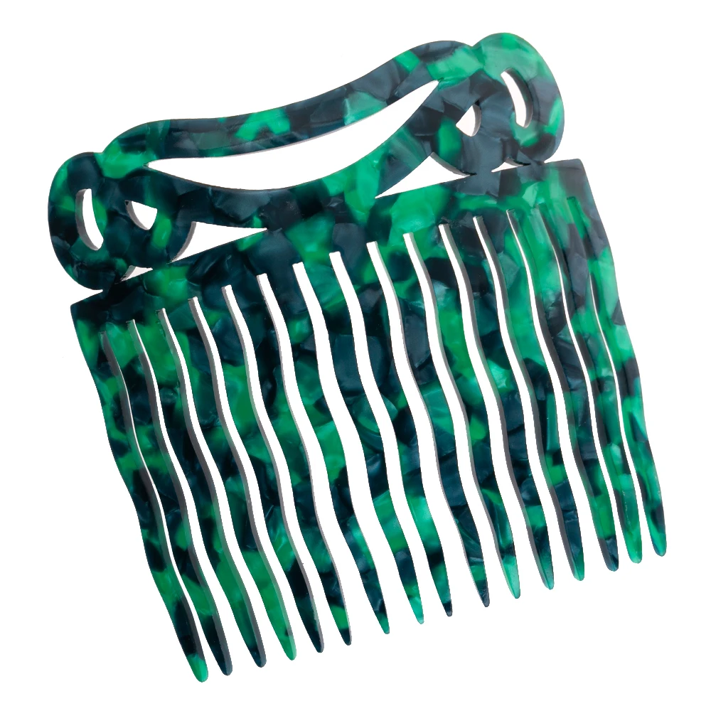 Vintage Hair Combs Colorful Acetate Hair Accessories Tortoiseshell Women Hair clips Flamenco Headdresses Comb Hair forks jewelry
