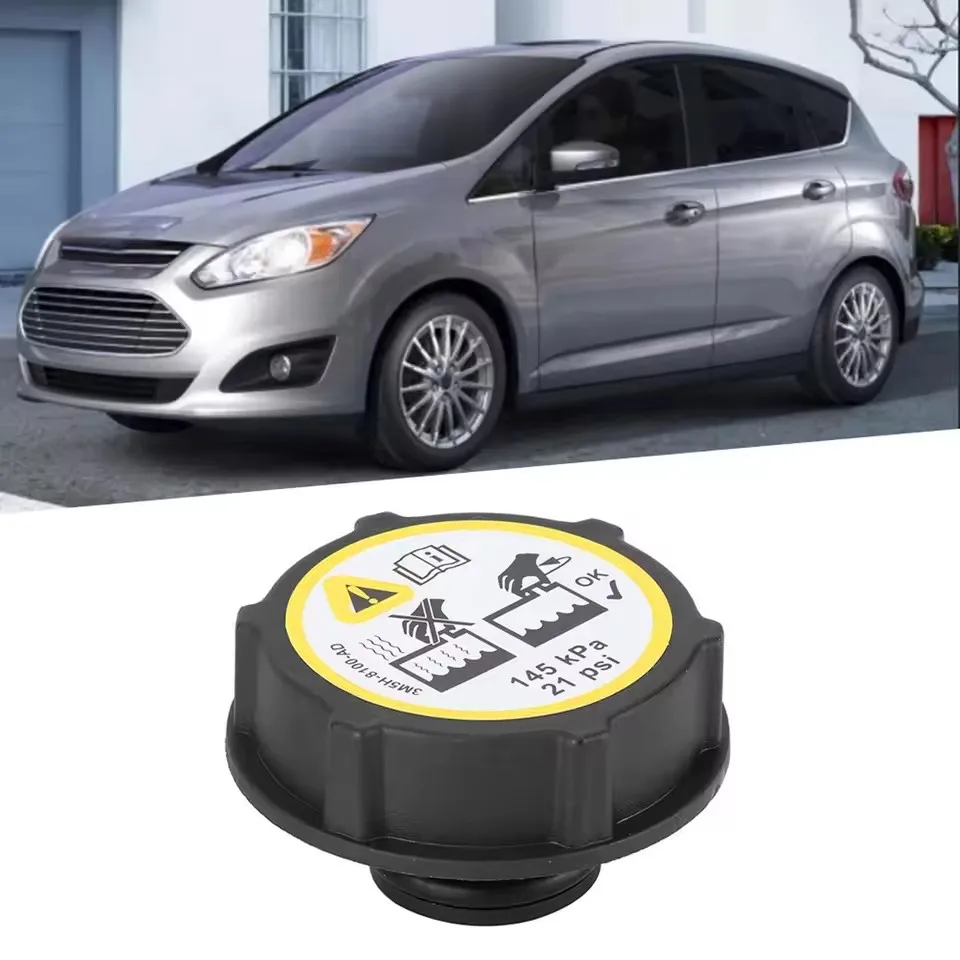 1PC 1224233 Expansion Water Coolant Tank Cap Radiator Cover 3M5H-8100-AD 1301104 For Range Rover Evoque Freelander Mazda 2 3 5