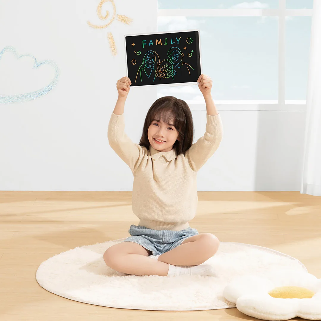 Xiaomi Mijia LCD เขียนแท็บเล็ตกระดานดำที่มีสีสัน10/13.5นิ้ว Erase Drawing Digital Handwriting Pad สำหรับเด็ก