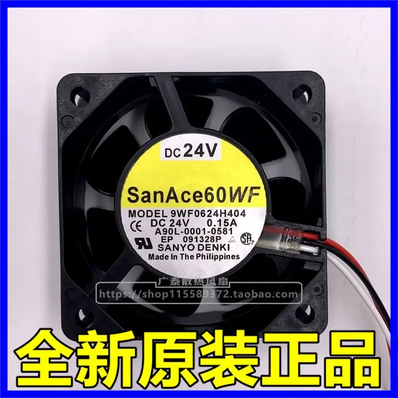for SANYO 9WF0624H404 Original 24V 0.15A 6025 Cooling Fan for FANUC Numerical Control System 6CM DC Brushless Blower