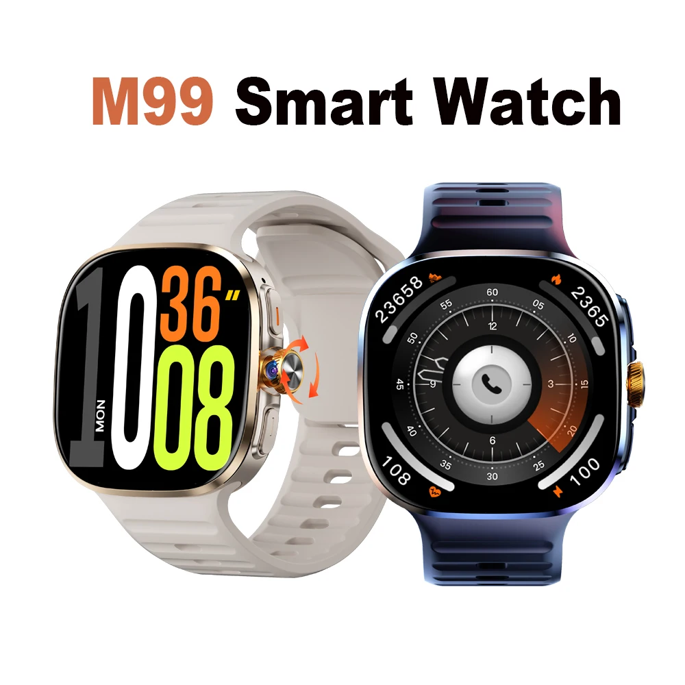

Новые умные часы M99 Android Bluetooth с двойной системой 4G SIM 2,4-дюймовый AMOLED-экран 190 ° Часы с SIM-картой камеры 4G Global Samrt ﻿ ﻿