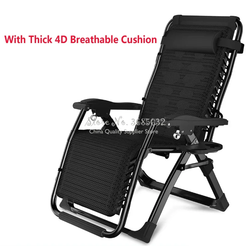 

Folding Zero Gravity Chair Recliner with warm cushion For Office Beach Chairs with Armrest Adjustable Lounge Breathable Chair