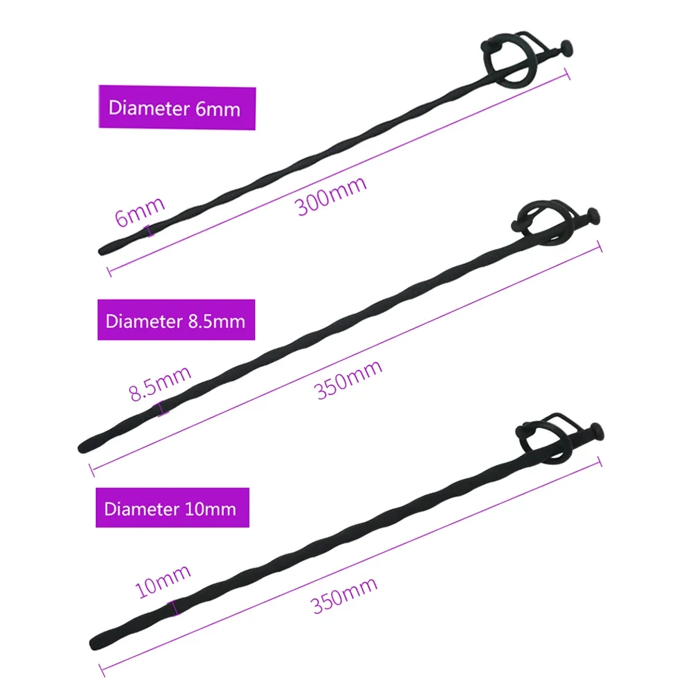 30/35cm Long Silicone Urethral Sound Catheter for Men Penis Plug Urethra Stimulator Dilator Wearable Sex Toys Male Masturbator