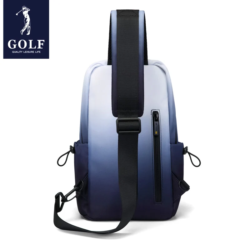 GOLF Men's Chest Bag 2023 New Gradient Crossbody Bag Trendy Brand Fashion Shoulder Bag Casual Sports Canvas Bag