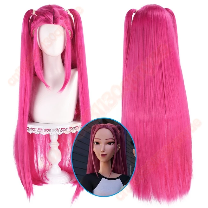 Per Rumi Mira Zoey Parrucca Cosplay Ragazze Capelli Lunghi Rossi KPOP Demoni Hunters Anime Cosplay Sijiboys Parrucche Costumi di Halloween Accessori