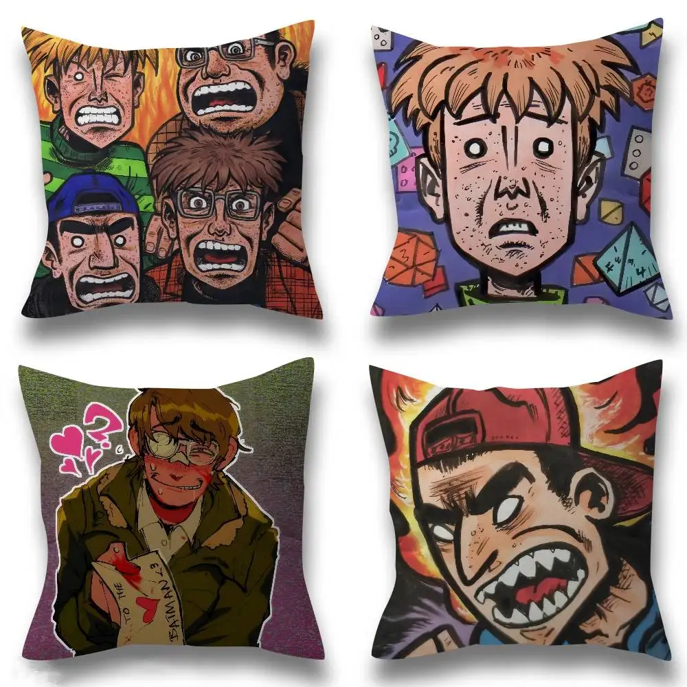 ANIME Eltingville Club Kissenbezug im Ahorn-Design, fröhliche Herbst-Erntedekoration, Feiertagsdekoration, Kissenbezug