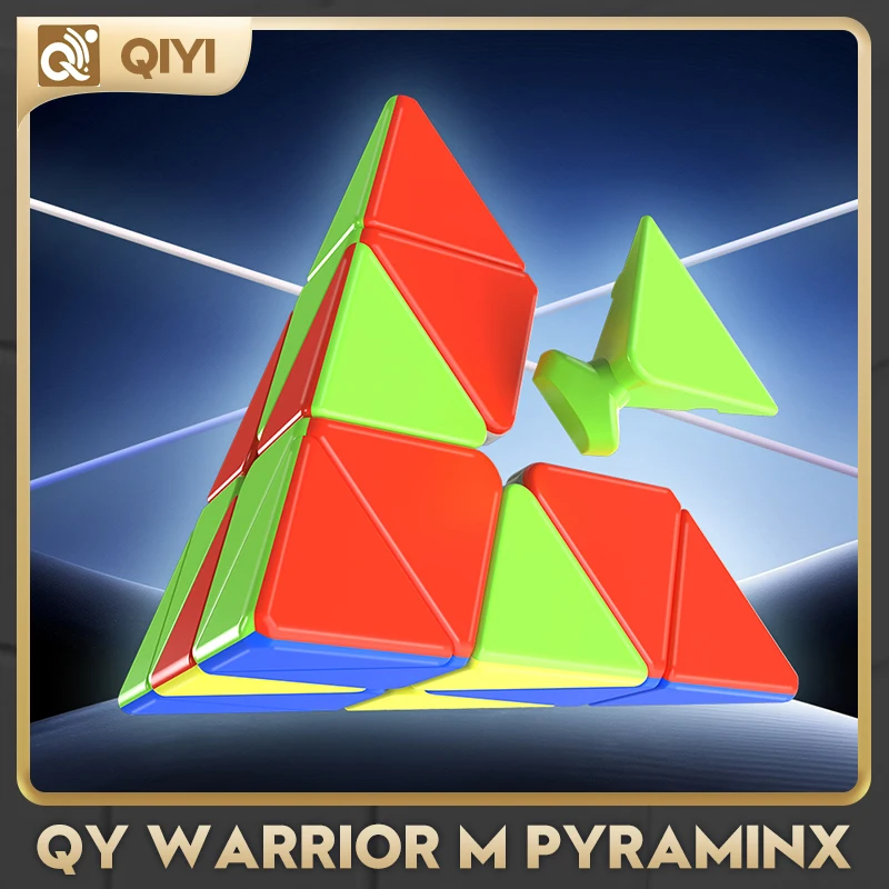 [CubeFun] QiYi Warrior M Pyraminx المغناطيسي ماجيك سرعة مكعب ألعاب متململة المهنية لغز اللعب هدية Magico Cubo