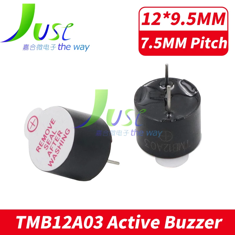 10 adet/grup 3V 12095 aktif Buzzer manyetik uzun sürekli bip sesi Alarm zil 12x9.5mm aktif Piezo Piezo ers TMB12A03