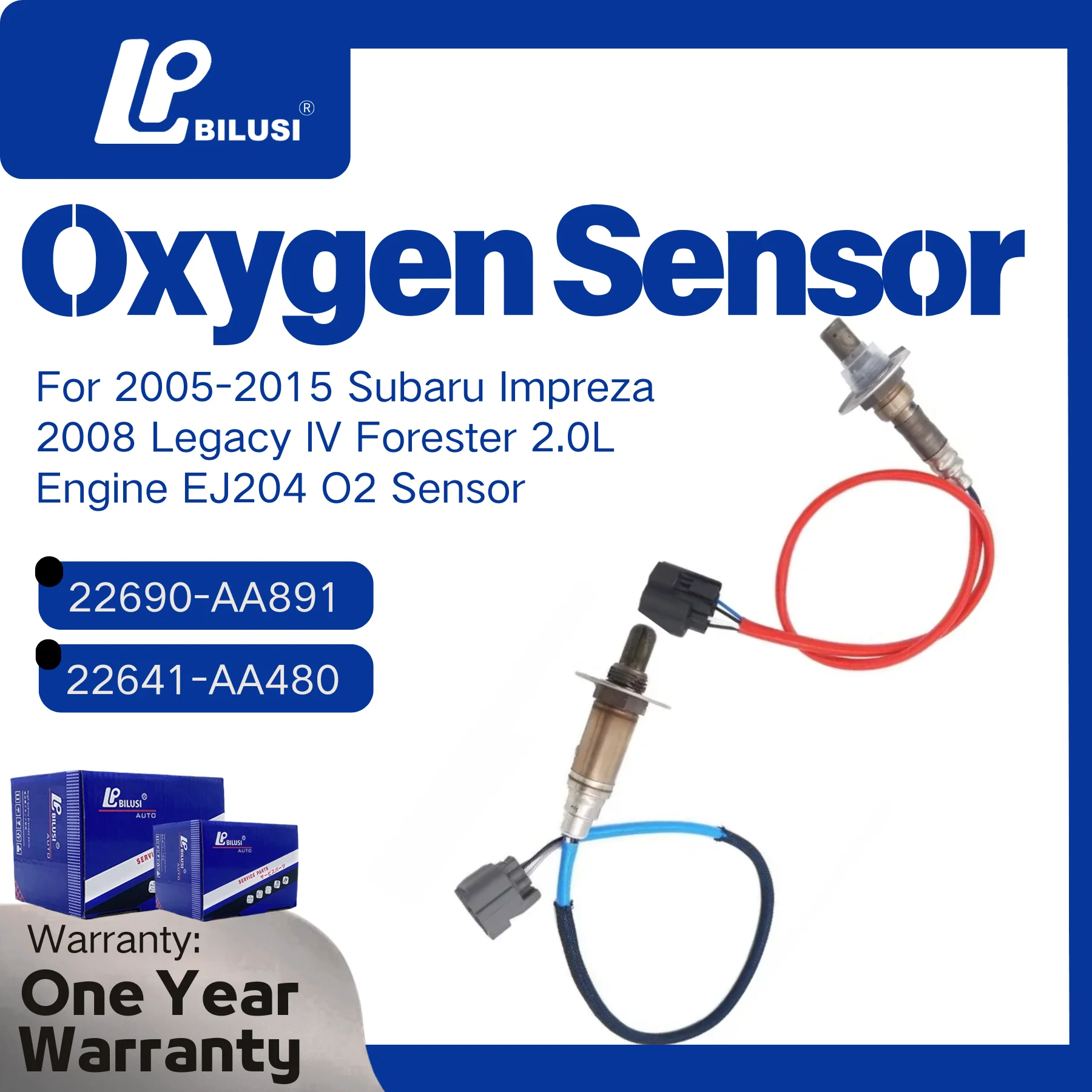 

22641-AA480 Lambda Oxygen sensor for 2005-2015 Subaru Impreza 2008 Legacy IV Forester 2.0L Engine EJ204 O2 sensor 22690-AA891
