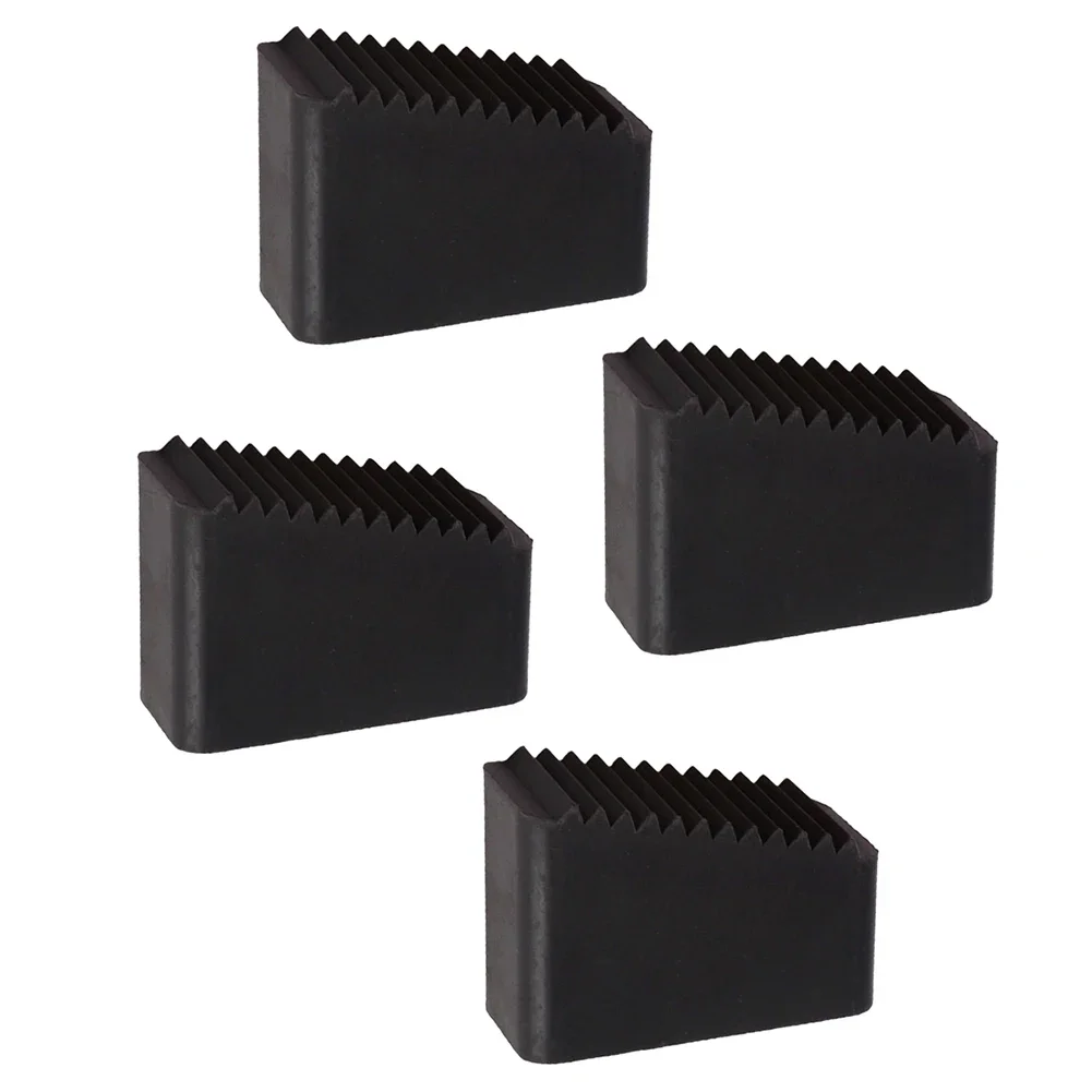 50*20mm Ladder Foot Covers Secure Grip On Surfaces Suitable As Replacement Set Deep Groove Traction Non-slip Base