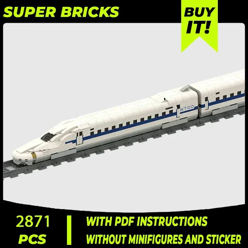 Tecnico Moc Mattoni Modello di Auto Shinkansen N700 Proiettile Treno Modulare Building Blocks Regali Giocattoli Per I Bambini Set FAI DA TE Assemblaggio