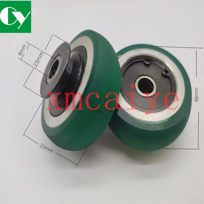 KBA Offset Printing Machine Rubber Wheel Spare Part Size 60x35x8mm 8*23*48mm