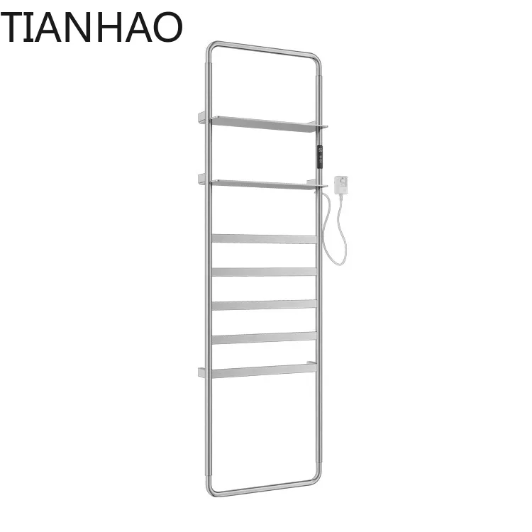 Home version electric towel rack carbon fiber hotel stainless steel multi-layer smart surface