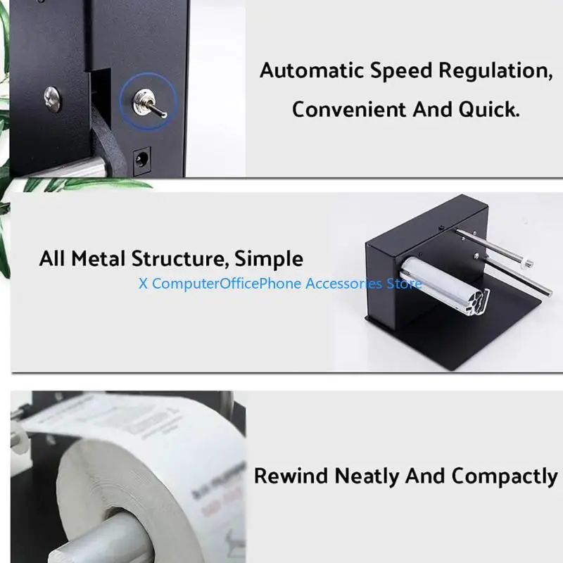 

31KB 1Piece Industrial Automatic Label Rewinder Machine Speed 1.8in/s Support Bidirectional Auto Coordinate Rolling