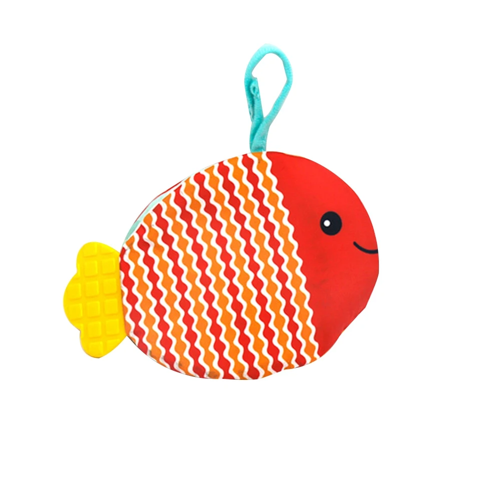 

Excellent-Creative Fish Cloth Book Cartoon Sea Animals Doll Baby Early Education Soothing Toy Washable Enlightenment Cloth Book