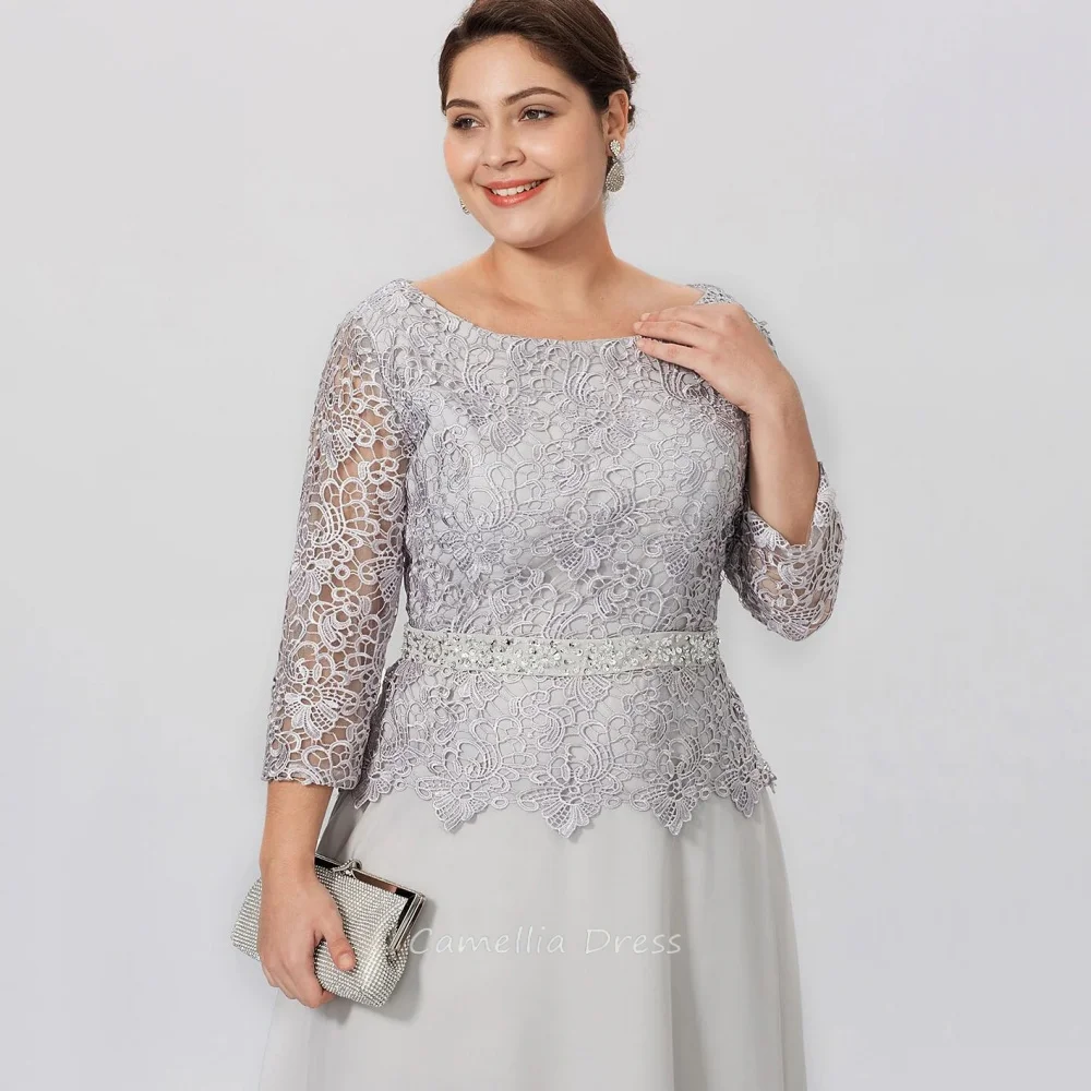 Mother of the Bride Dress for Women Lace Vintage Customized A Line Party Gown Long Sleeves Evening robe mother of bride