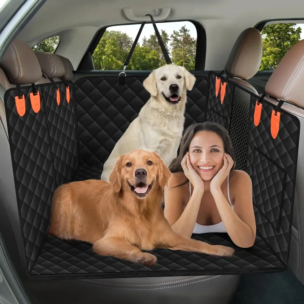 

Back Seat Extender for Dogs, Hard Bottom Dog Seat Cover To Enhance Space Supports 400lb, Non-Slip Hard Bottom Dog Hammock