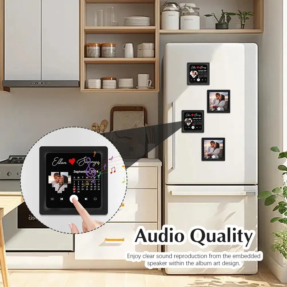 Customized Fridge Magnet Custom Song Refrigerator Magnet Personalized Spotify Music Album Cover Magnetic Stickers Gifts