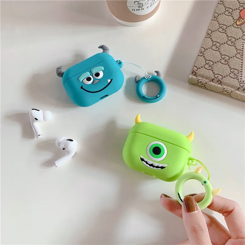 For Airpods Pro 3 Case,3D Big Monster Silicone Protective Earphone Cover For Airpods Pro 2/Airpods 4 3 2 1 Cover Funda Kids view 3