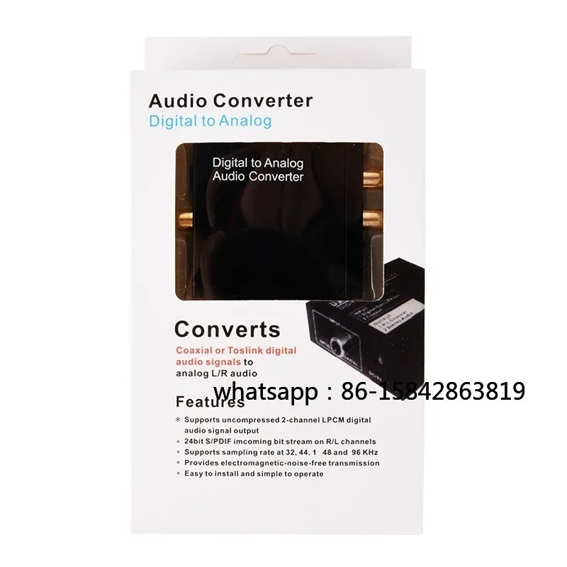 Digital To Analog 3.5 Audio Coaxial Converter Fiber To Analog Spdif To Lotus Decoder