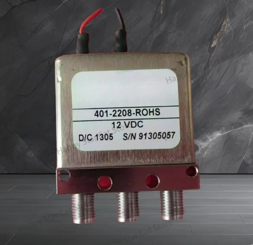 interruttore-coassiale-rf-a-microonde-spdt-single-pole-double-throw-con-controllo-a-due-fili-12v-300w-sma-dc-18ghz-componenti-smontabili