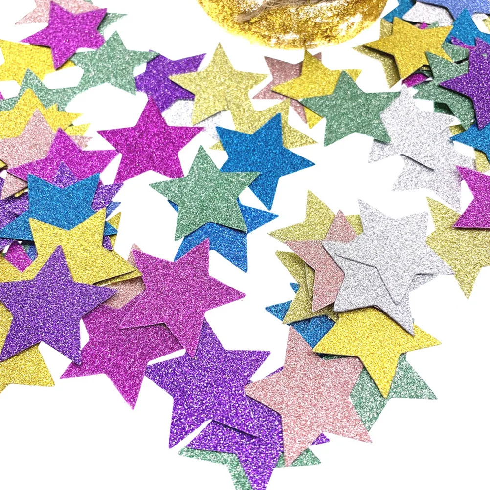 

200Pcs Colorful Pentagram Confetti Fine Quality Realistic Design Reusable Romantic Celebration Party Supplies DIY Accessories