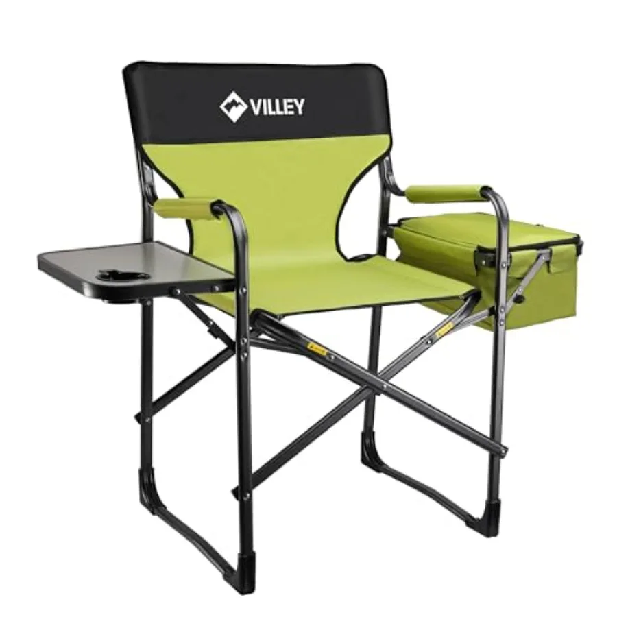 كرسي تخييم عالي التحمل قابل للطي مع حقيبة تبريد مدمجة للمغامرات الخارجية: مثالي للتخييم الخلفي وصيد الأسماك في الحديقة والنزهات #1