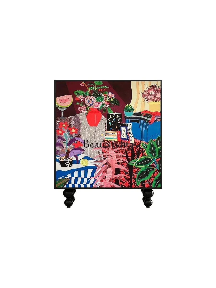 

FG*Multifunctional installation-free solid wood shoe cabinet American light luxury entrance integrated storage cabinet