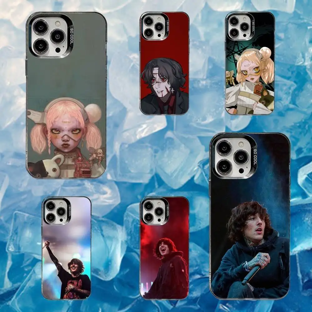 

O-Oliver Sykes BMTH Phone Case For iPhone 16,15,14,13,12,11,Mini,Pro,SE,MAX White Matte Shockproof Cover