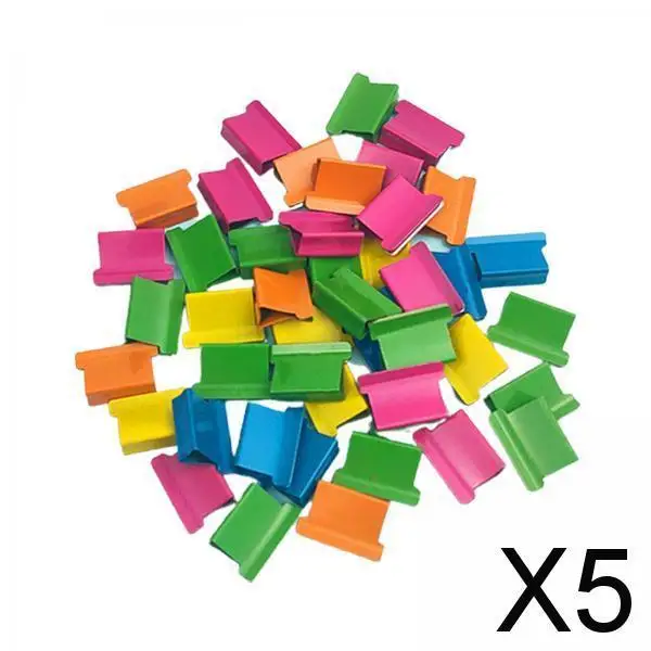 5xMini Stapler Classroom Small Stapler Set Fixing Stationery Multicolor
