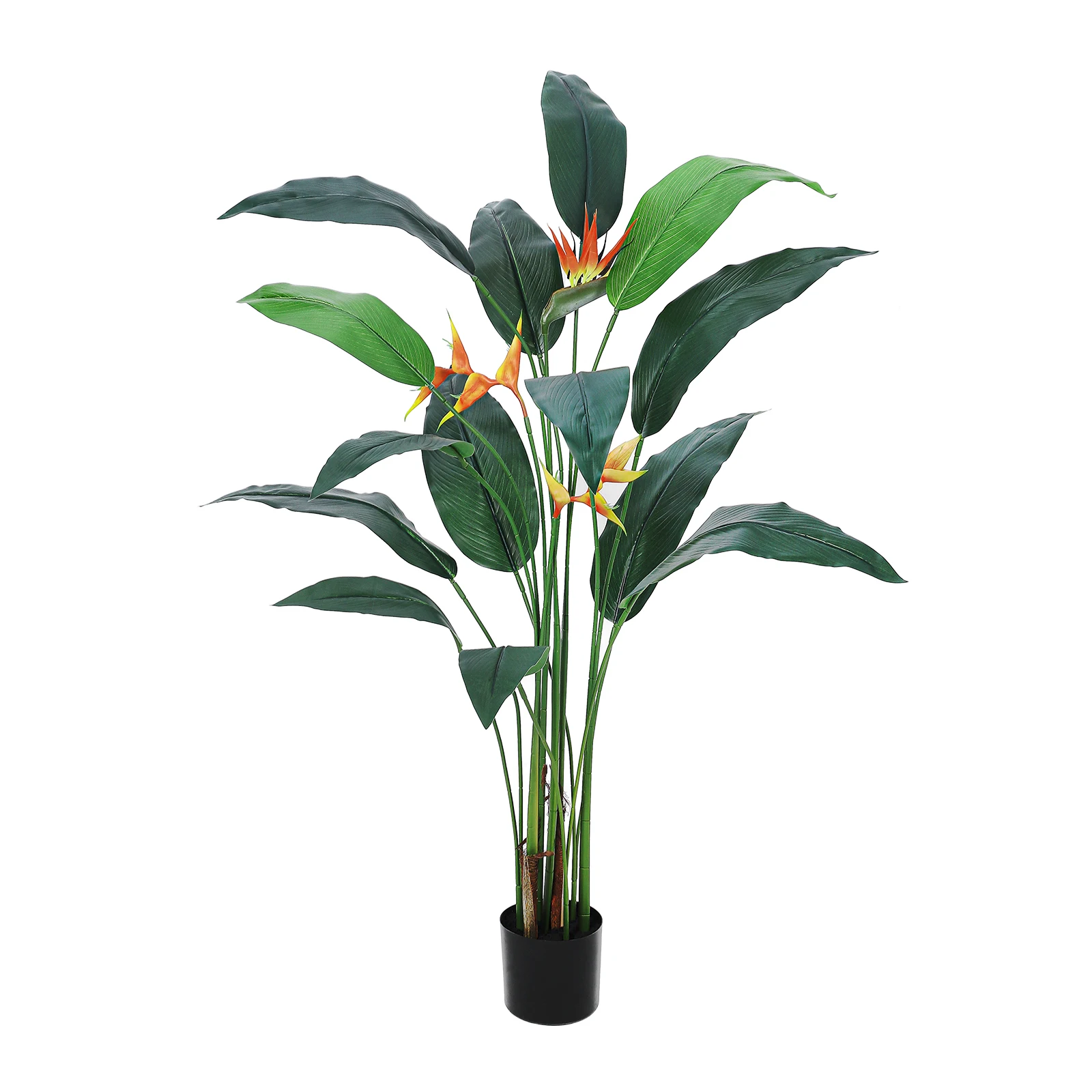 Artificial Bird of Paradise Plant 6FT(72in) Fake Palm Tree for Indoor Outdoor Modern Decor Faux Plants for Home Office