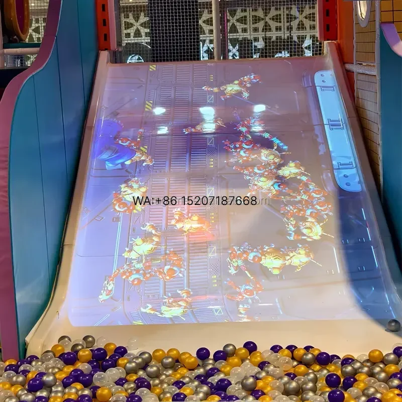 Wmwmnu Immersive Indoor Projection Interactive Slide Game Playground Equipment for Kids Activity Areas