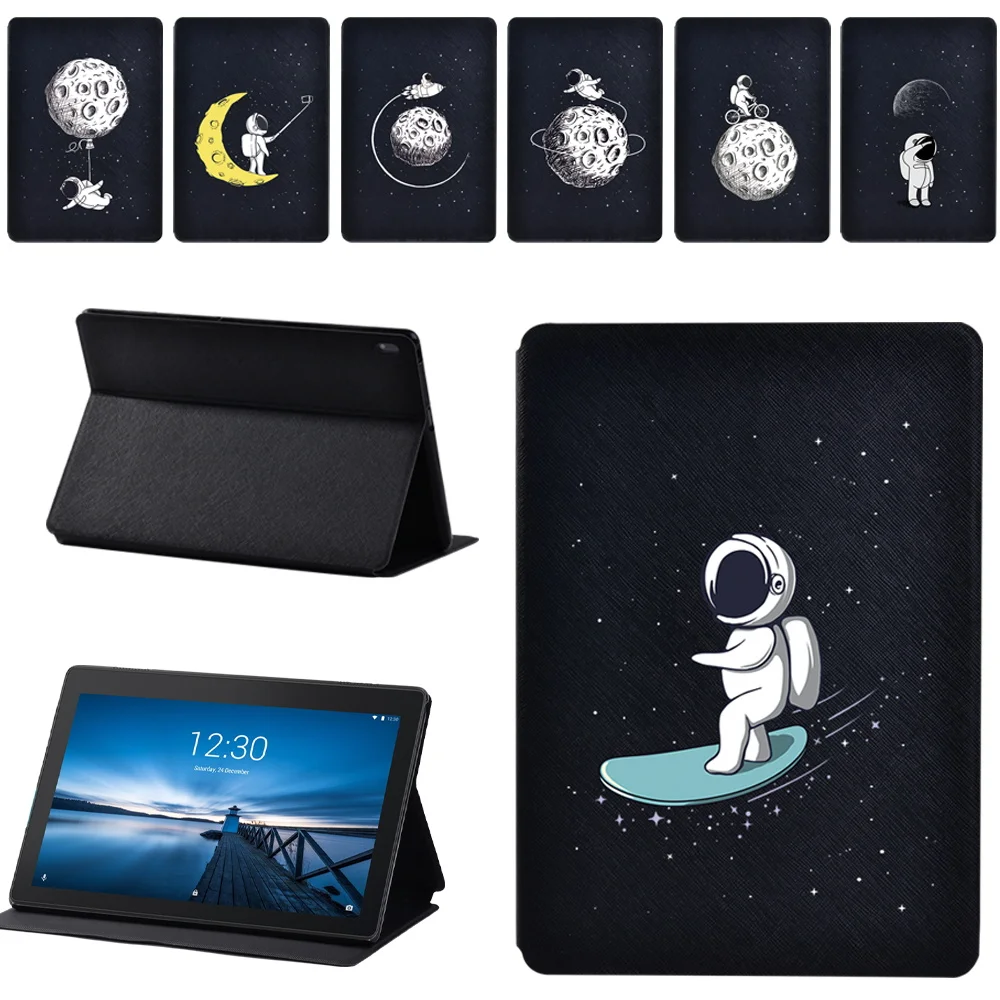 

Astronaut Case for Lenovo Tab M10 FHD Plus TB-X606F/X/Tab E10 TB-X104F Tablet Case Luxury PU Leather Tab M10 TB-X605F/TB-X505