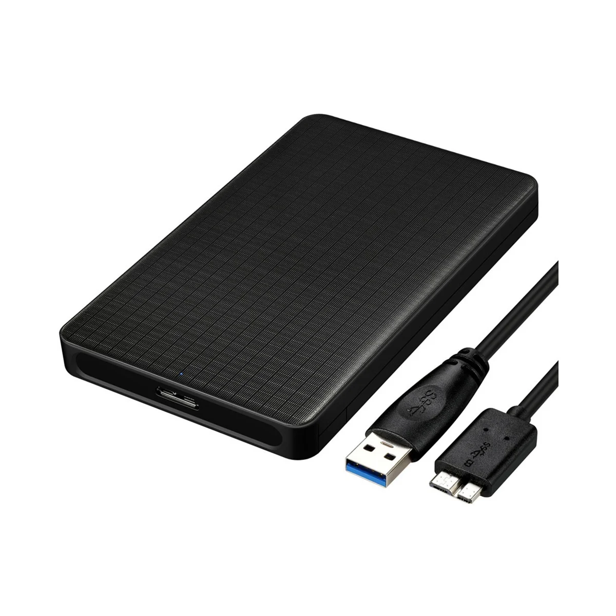 

USB 3.0 Mobile HDD Enclosure Case 2.5-Inch SATA Supports Various Mechanical Hard Drives and Solid State Drives SSD