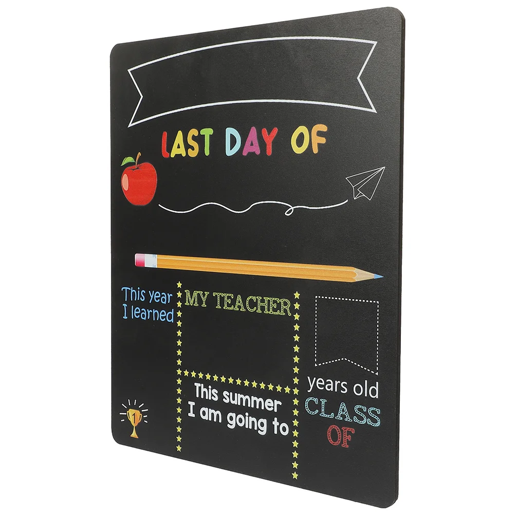 

Graduation Photo Plaque Wooden Chalkboard Sign For First Day Of School Preschool Kindergarten Decoration Classroom Bulletin