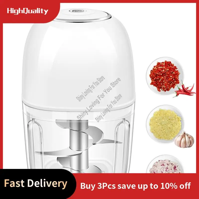 

Электрический измельчитель чеснока HIM-USB, 350 мл, портативный мини-кухонный комбайн, измельчитель чеснока с 6 лезвиями из нержавеющей стали