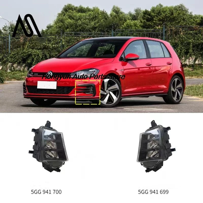 

For VW Golf 7.5 GTI 2018 2019 2020 Car Front Bumper Fog Light DRL Foglight Assembly LED Auto Accessories