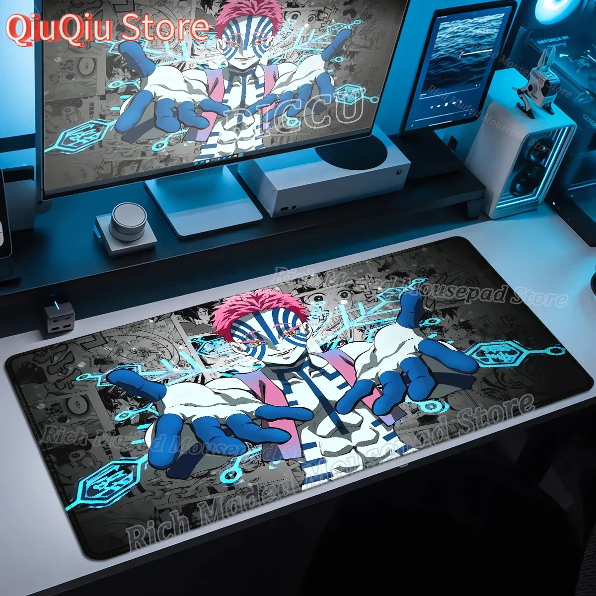 

Mousepad Demon Slayer Akaza Mouse Pad Computer Keyboard Pad Gamer Mouse Mat Office Carpet XL Tablemat Mausemat Laptop ccessories