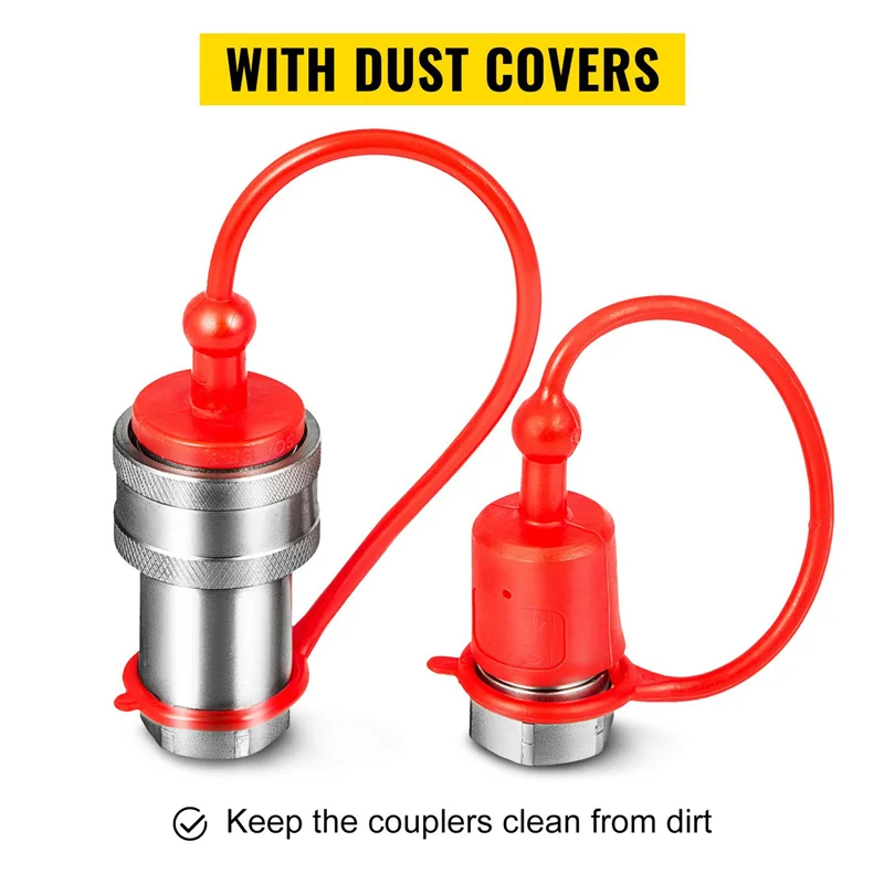 

ALIM-4X LSQ-S4-04 1/2Inch NPT ISO5675 Hydraulic Quick Connect Tractor Hydraulic Coupler Agricultural Quick Disconnect
