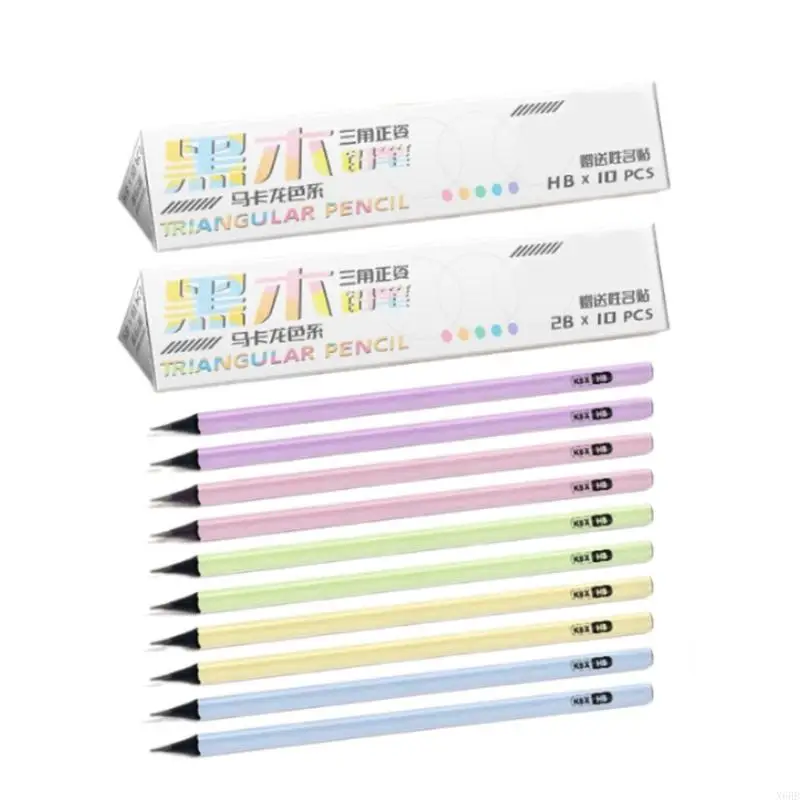 

X6HB 20 Pcs 2B Drawing Pencils Wooden Pencils Triangular Pencils Writing Pencils For Technical Drawing