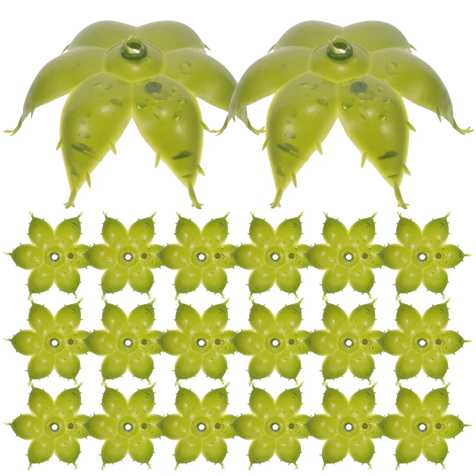 50 قطعة من حبوب الكاليس الزهرية الاصطناعية البلاستيكية لصنع الزهور ذاتية الصنع وعاء الأزهار المزيفة حرفة الكالكس الوردية النابضة بالحياة